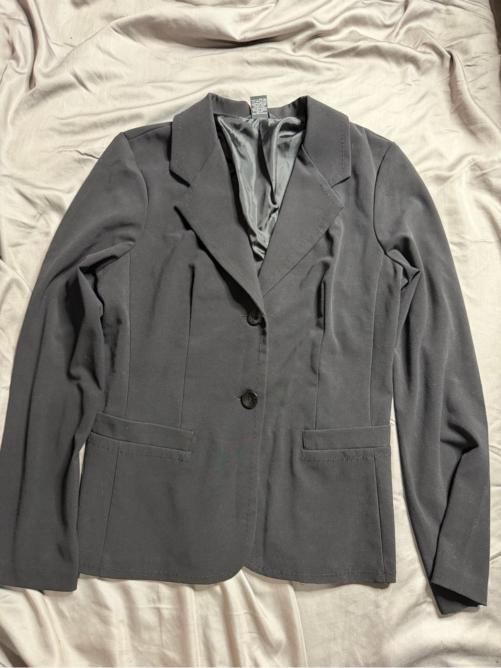 Maurices Black Women's Single-Breasted Two-Button Blazer